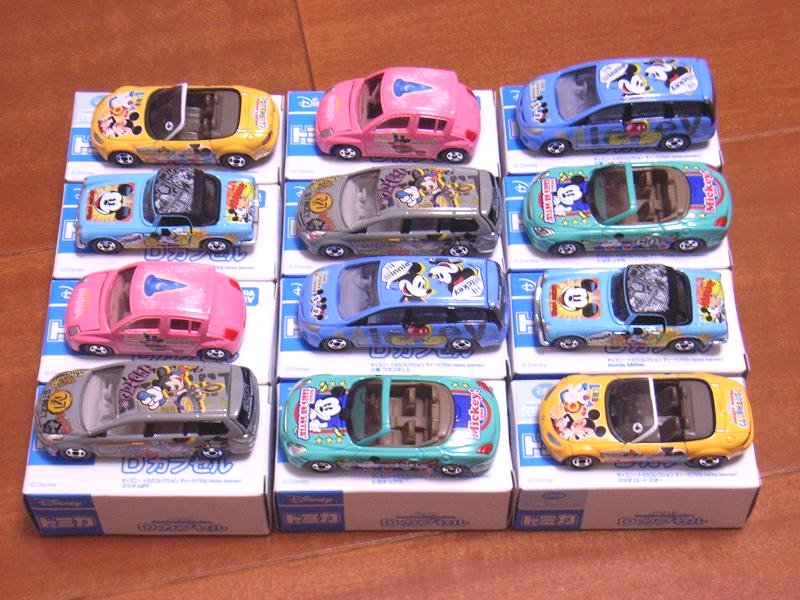 トミカ♡ディズニートミカ✧4台セット Dカプセル ディズニートミカ D